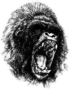 Chimpanzee svg #5, Download drawings