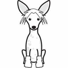 Chinese Crested Dog coloring #8, Download drawings