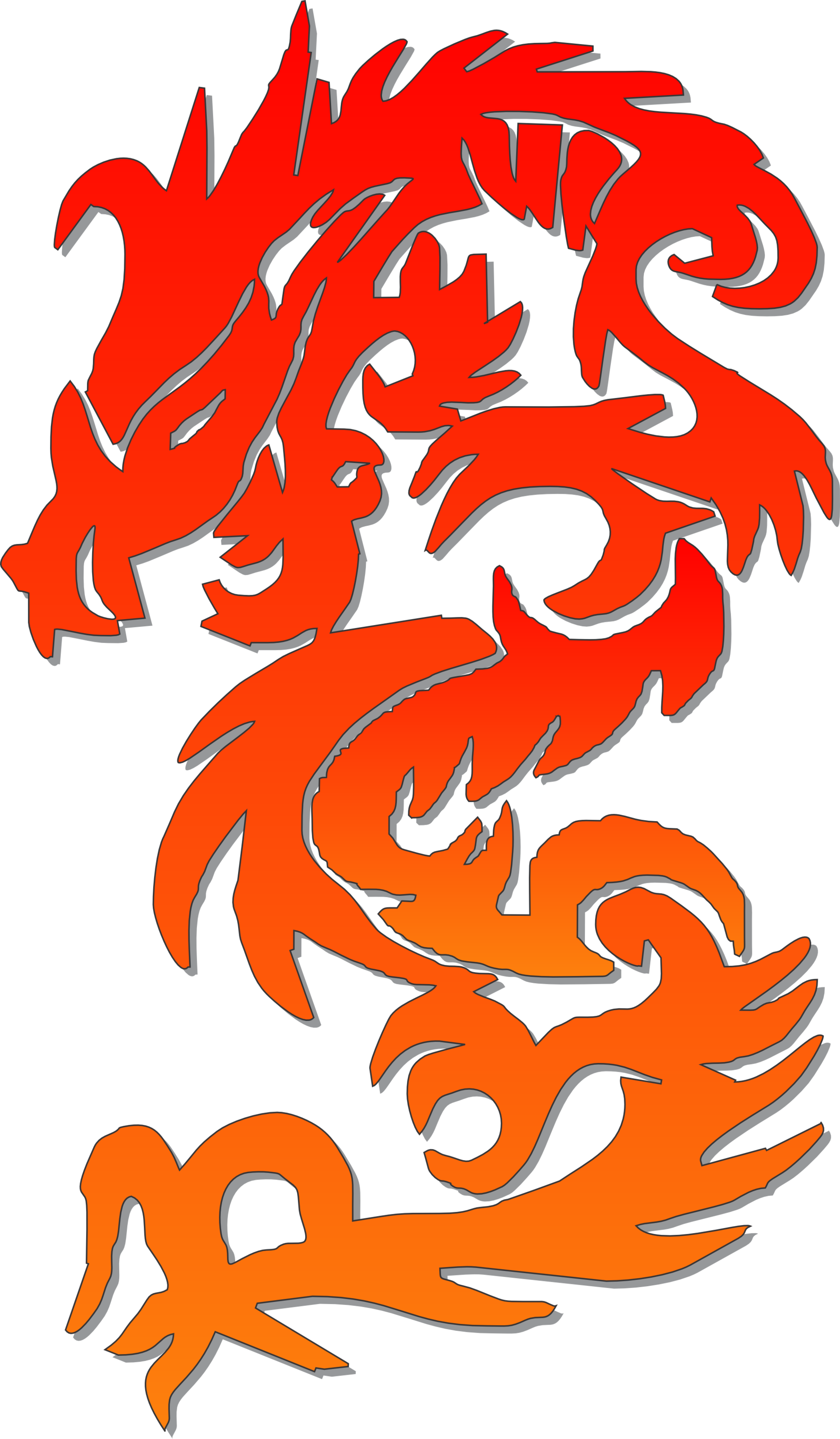 Chinese Dragon clipart #2, Download drawings
