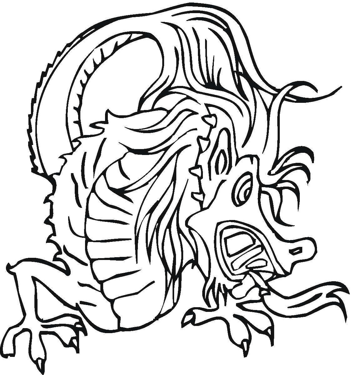 Chinese Dragon coloring #15, Download drawings