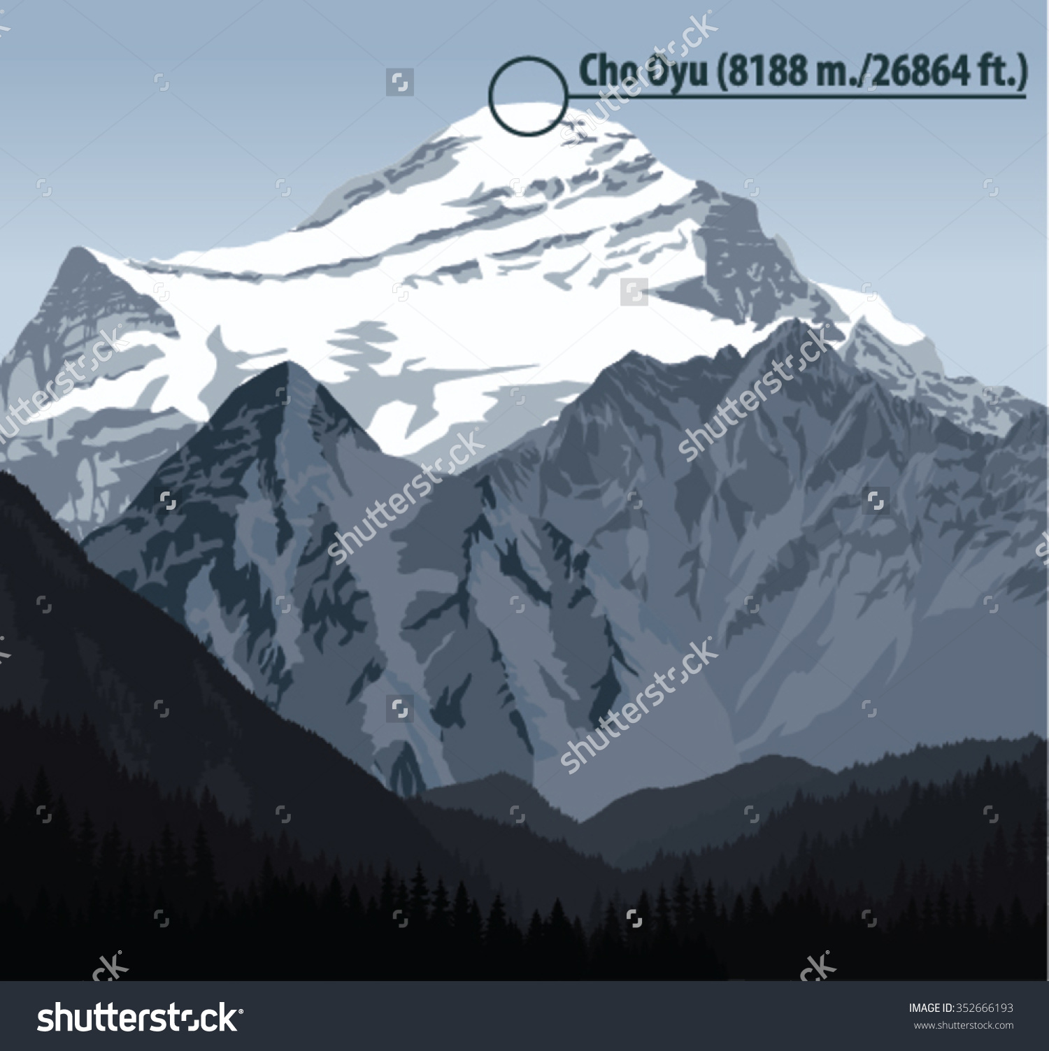 Cho Oyu clipart #4, Download drawings