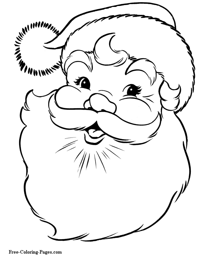 Santa coloring #6, Download drawings
