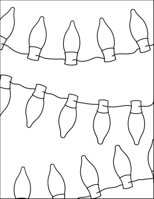 Christmas Lights coloring #18, Download drawings