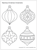 Christmas Ornaments coloring #10, Download drawings