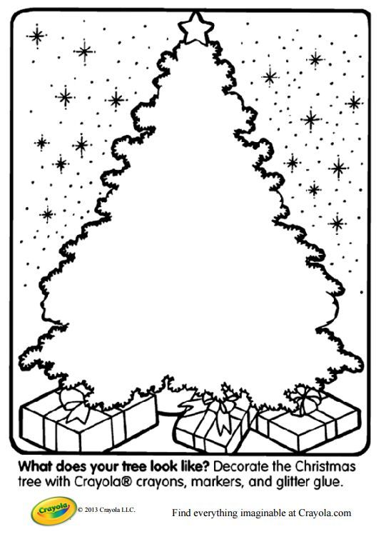 Christmas Tree coloring #16, Download drawings