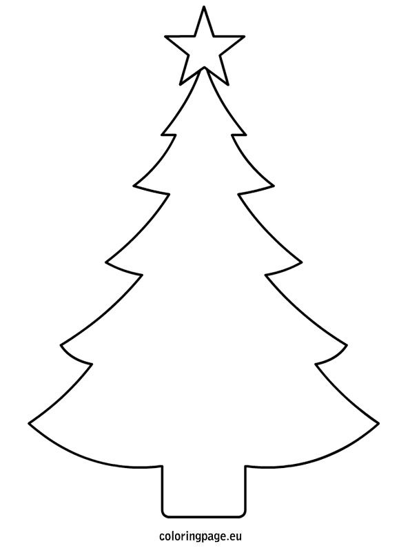 Christmas Tree coloring #9, Download drawings