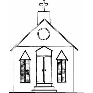 Church coloring #1, Download drawings