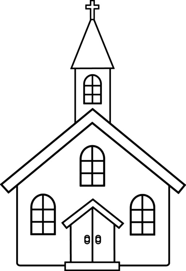Church coloring #2, Download drawings