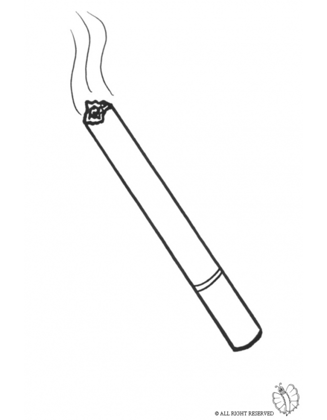 Cigarette coloring #17, Download drawings