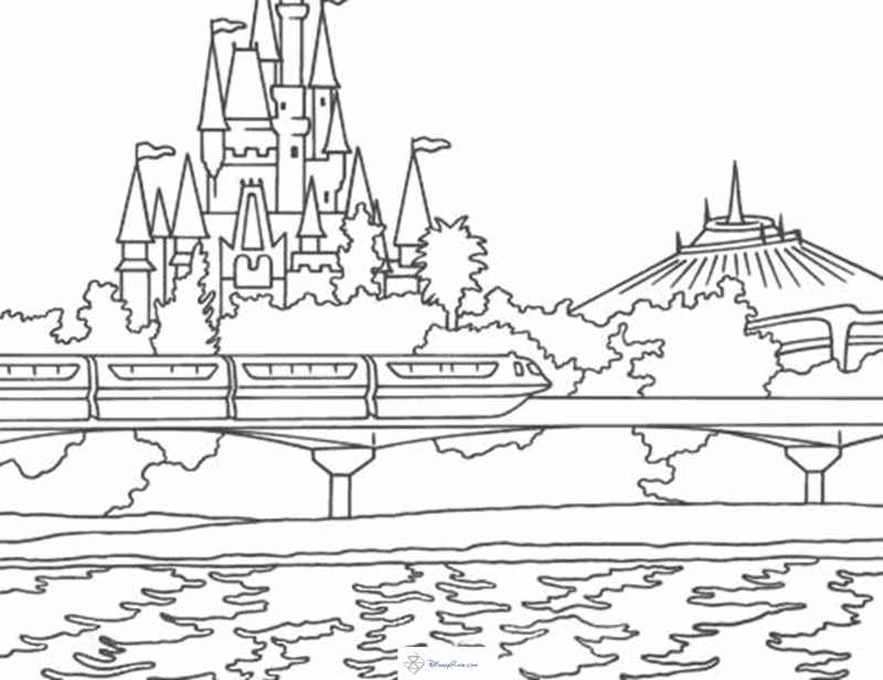 Cinderella's Castle coloring #7, Download drawings