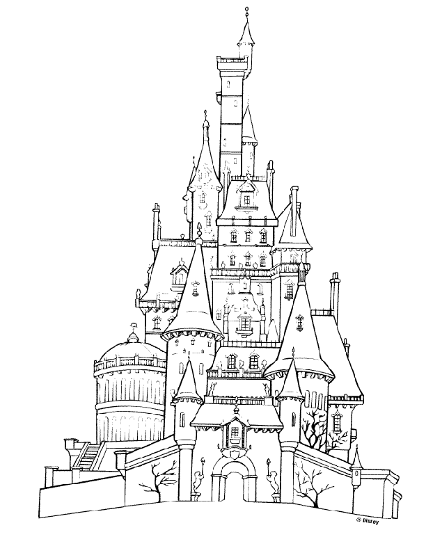 Hogwarts Castle coloring #20, Download drawings