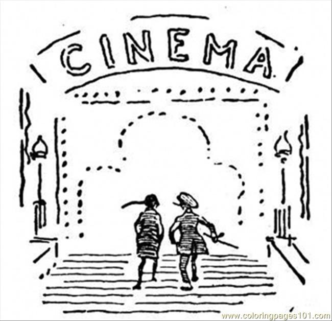 Cinema coloring #2, Download drawings