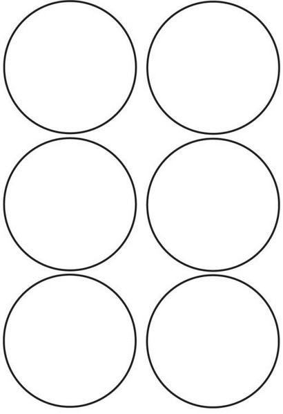 Printable Page Of Circles For Snowman