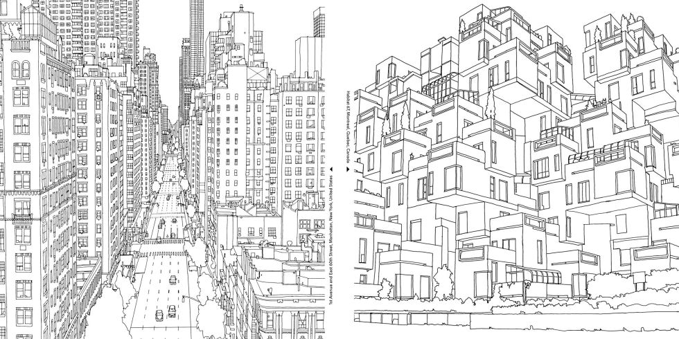 Cityscape coloring #19, Download drawings