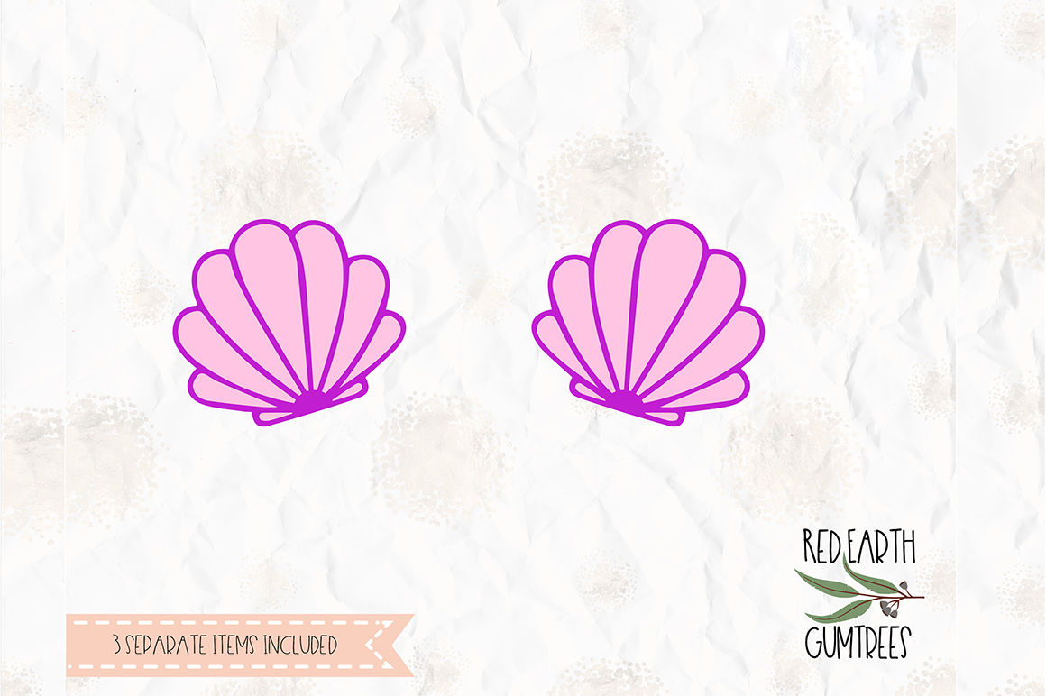 clam shell svg #736, Download drawings