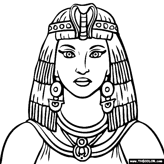 Cleopatra coloring #20, Download drawings