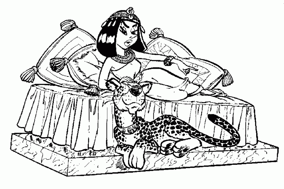 Cleopatra coloring #12, Download drawings