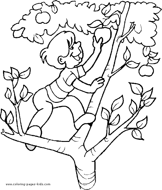 Climbing Tree coloring #2, Download drawings
