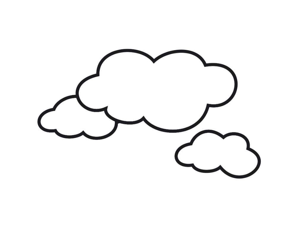Cloud coloring #20, Download drawings