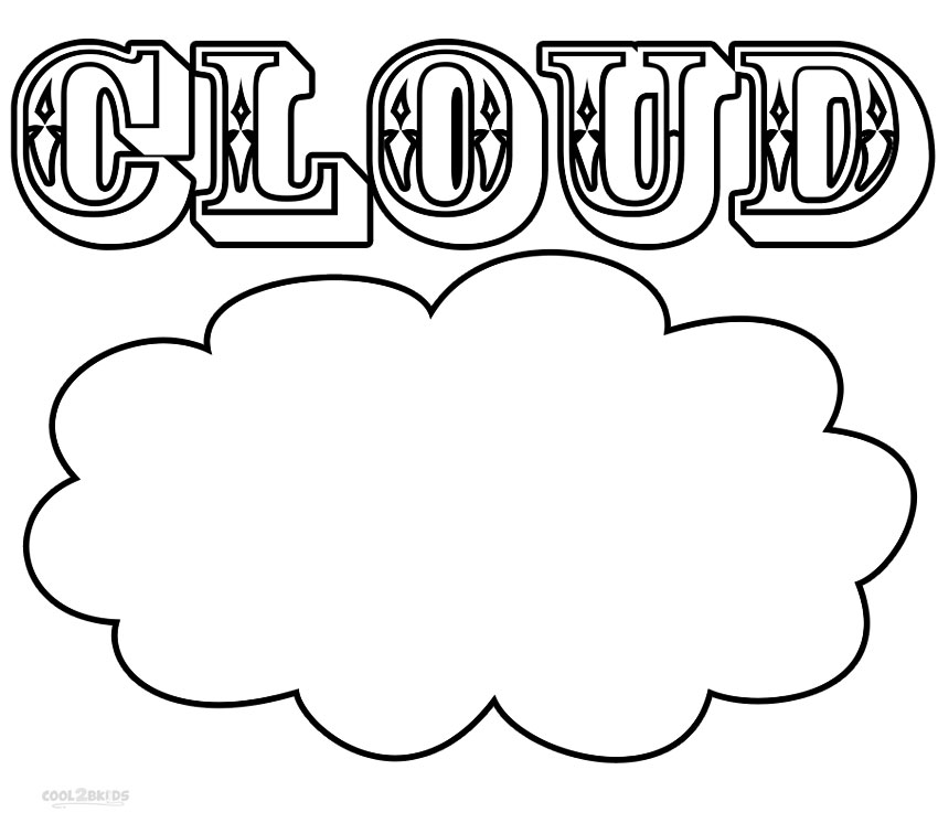 Cloud coloring #8, Download drawings