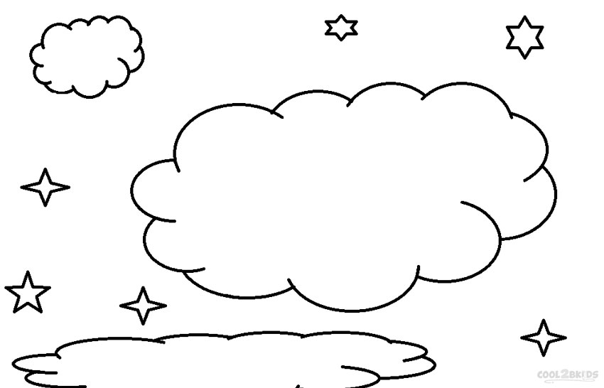 Cloud coloring #4, Download drawings