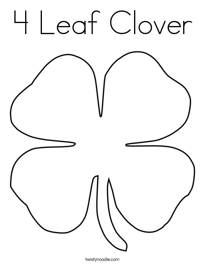 Clover coloring #17, Download drawings