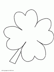 Clover coloring #7, Download drawings