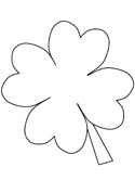 Clover coloring #6, Download drawings