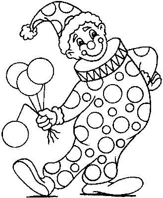 Clown coloring #12, Download drawings