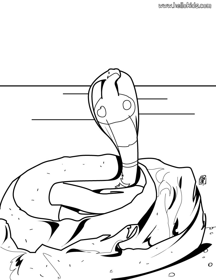 Cobra coloring #6, Download drawings