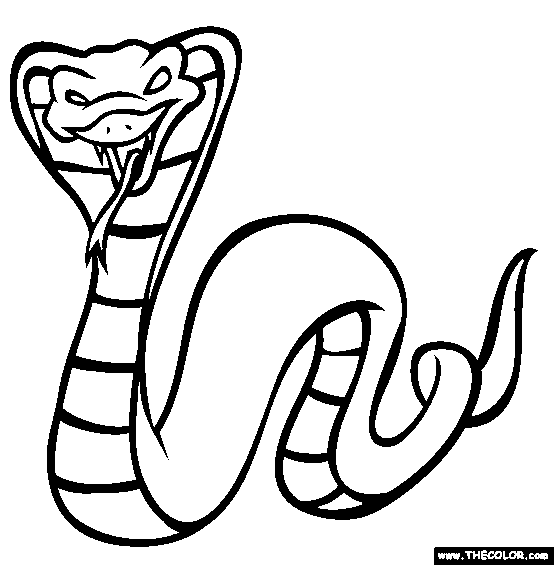 King Cobra coloring #1, Download drawings