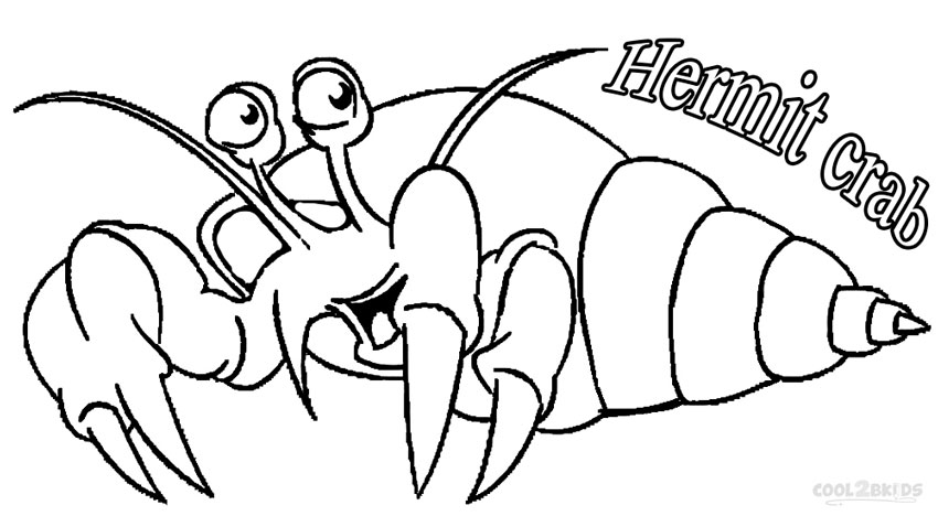Hermit Crab coloring #20, Download drawings