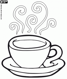 Coffee coloring #14, Download drawings