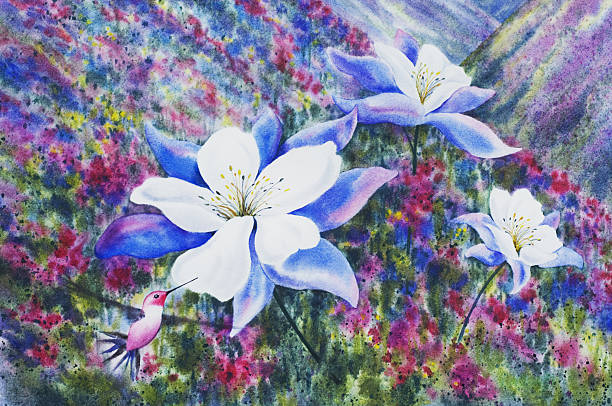 Colorado Blue Columbine clipart #2, Download drawings
