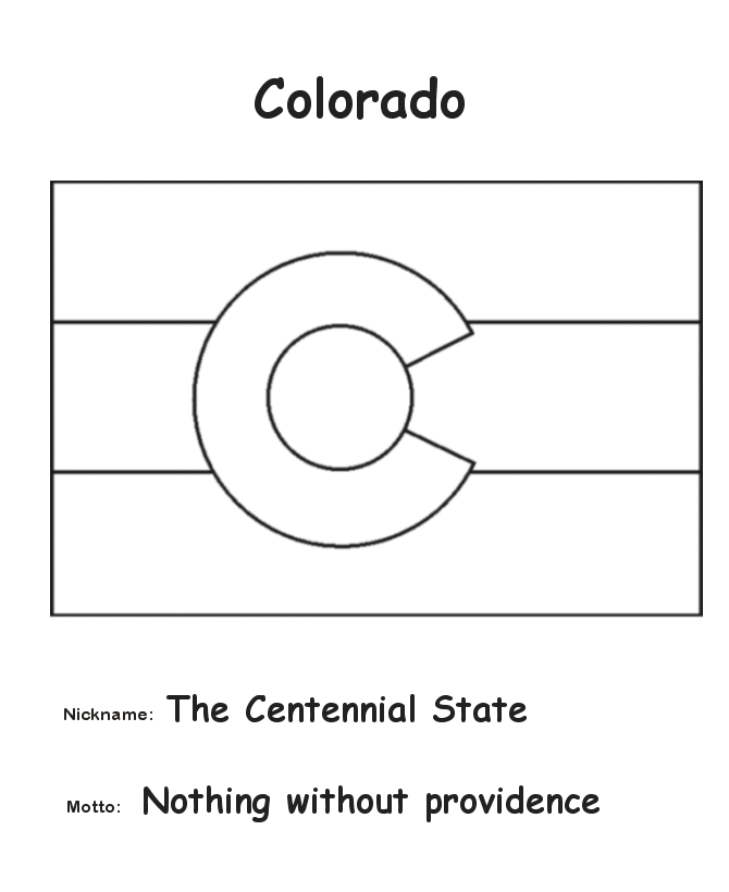 Colorado coloring #6, Download drawings