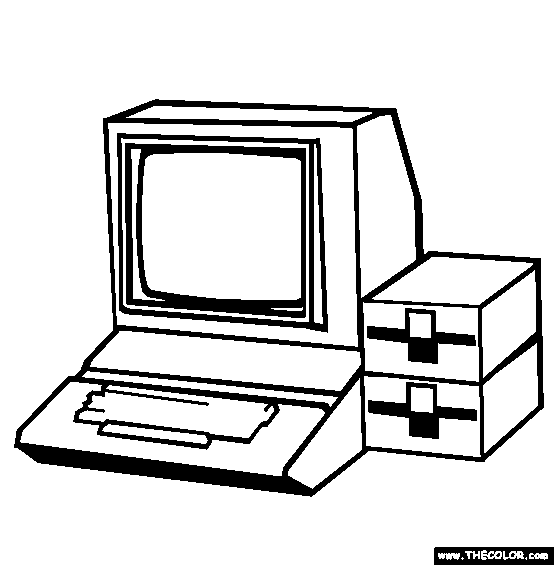 Computer coloring #3, Download drawings