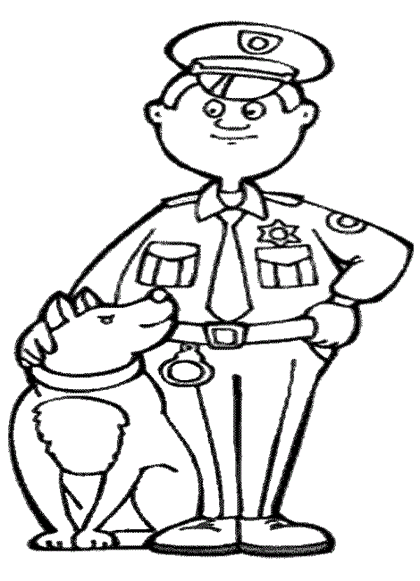 Cop coloring #4, Download drawings