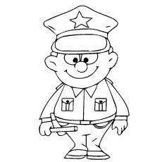 Cop coloring #16, Download drawings