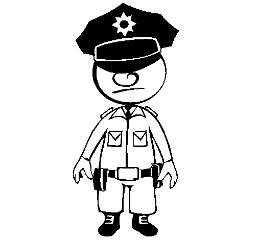 Cop coloring #10, Download drawings