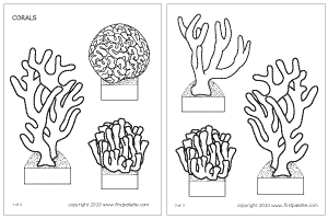 Coral coloring #20, Download drawings