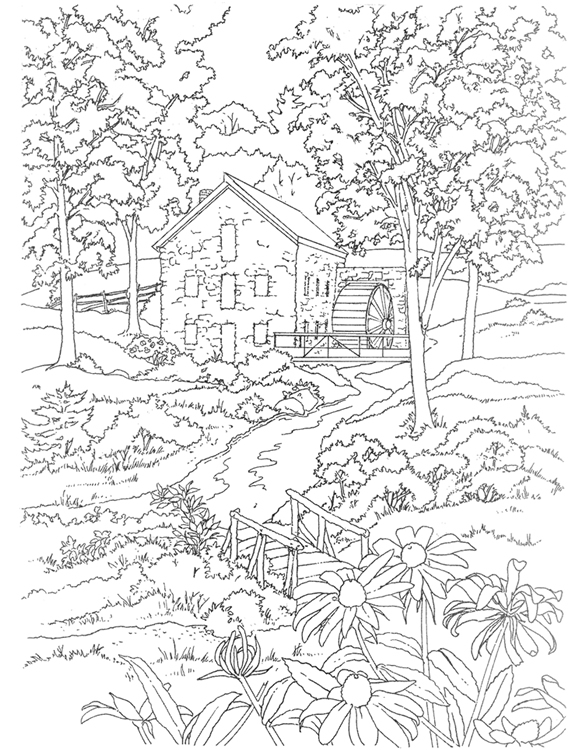 Country coloring #4, Download drawings