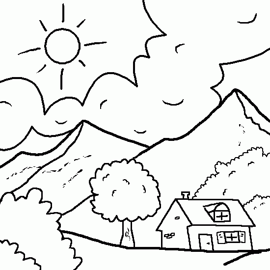 Countryside coloring #14, Download drawings