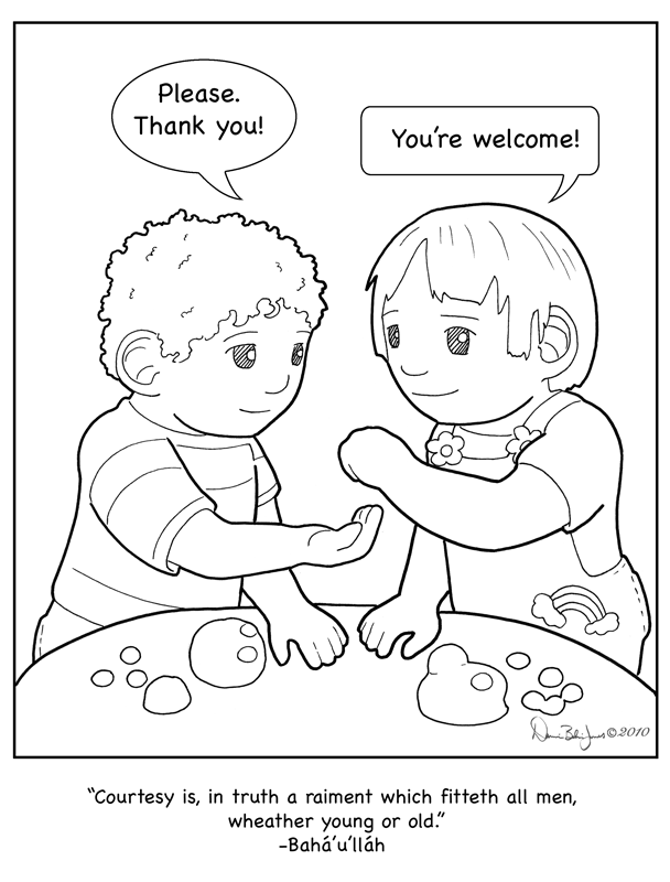 Courtesy coloring #1, Download drawings