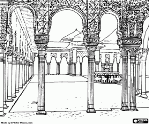Courtyard coloring #20, Download drawings