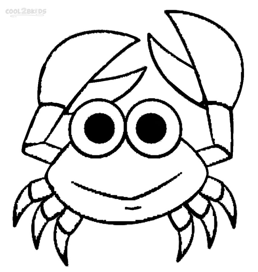 Crab coloring #13, Download drawings
