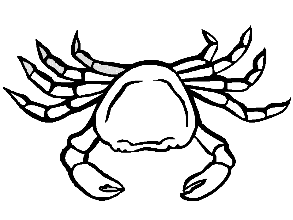 Crab coloring #10, Download drawings