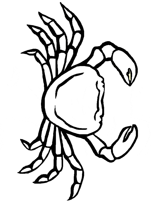 Crab coloring #17, Download drawings