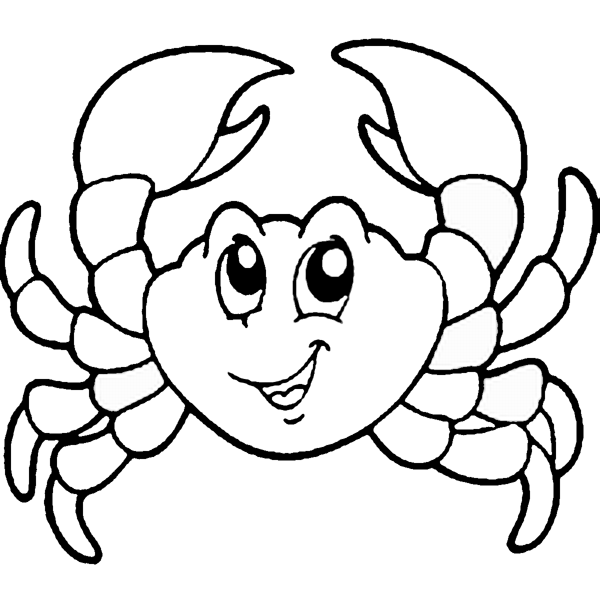 Crab coloring #6, Download drawings