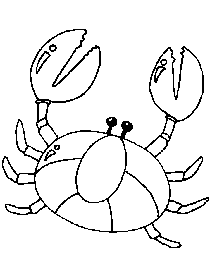 Crab coloring #4, Download drawings