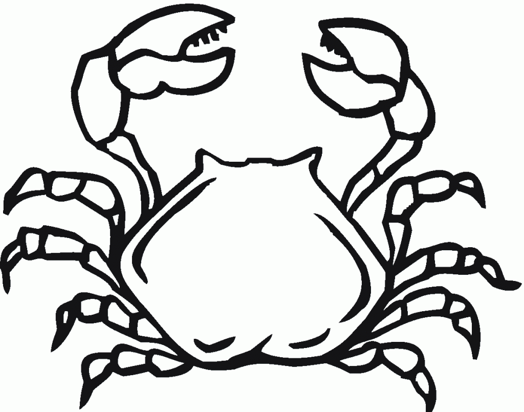 Crab coloring #18, Download drawings